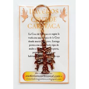 LLAVERO - Cruz de Caravaca Dorada